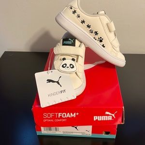 7C - PUMA Unisex-Child Smash 2 Summer Animals Hook and Loop Sneaker - panda